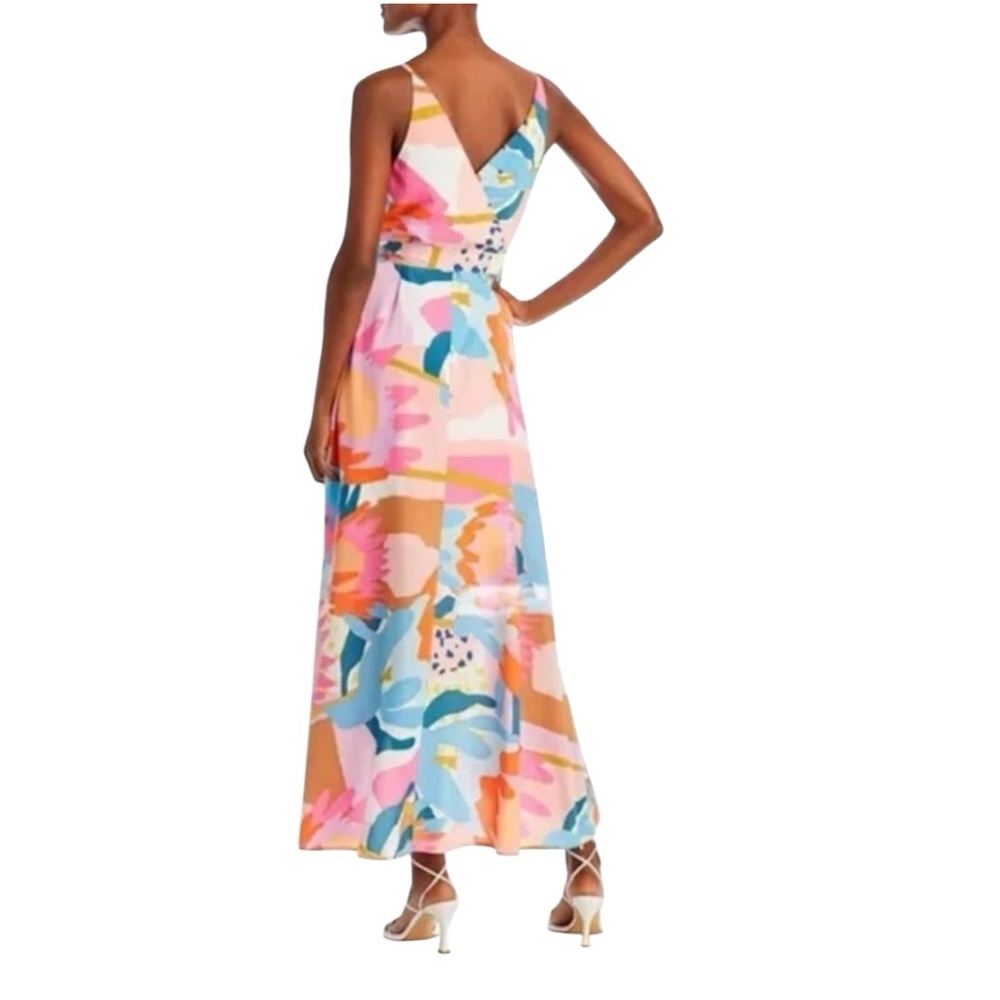 NWT ANTHROPOLOGIE Hutch Floral Mac Wrap Dress. 🟠🩷🪼 Size XL